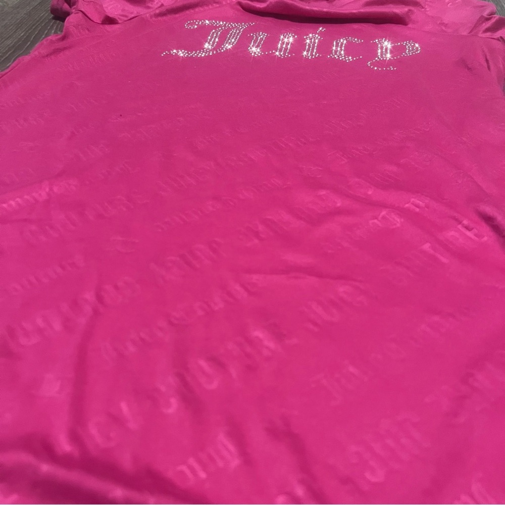 Juicy Couture Hot pink Sleepwear Nighshirt Dress Size Small Rhinestone Logo - Picture 5 of 6